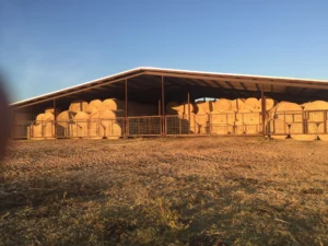 Hay barn in Brown County, Texas 