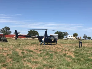 Helicopter at Ranch