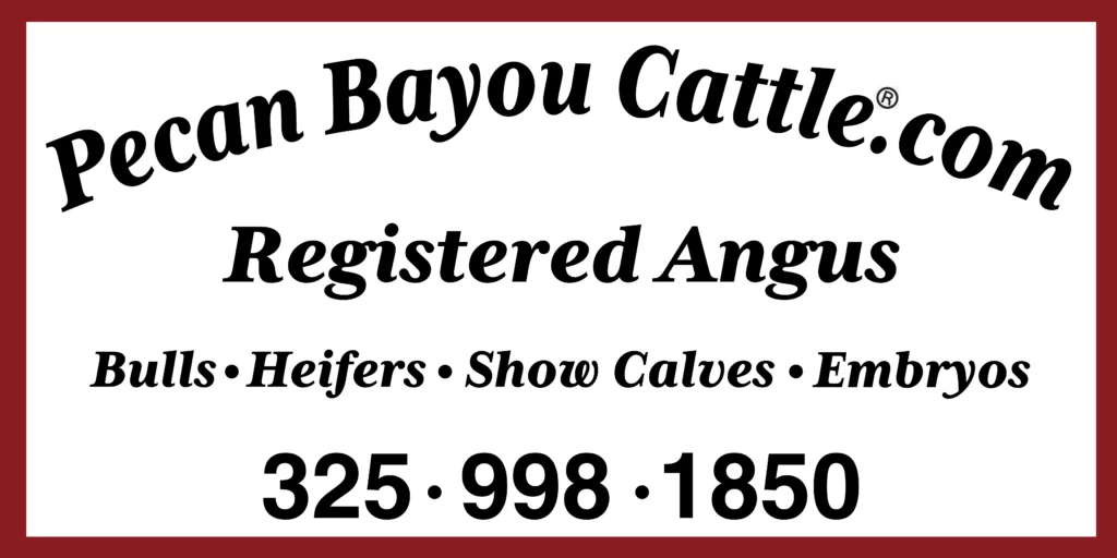 Pecan Bayou Cattle Sign